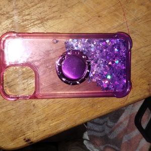 Iphone 11 procase pink and purple hearts with ringstand